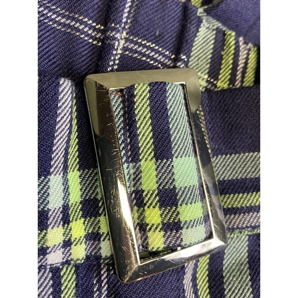 Justice Girls Faux Wrap Plaid Skirt Size L 12/14 - Picture 5 of 12